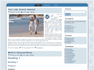 Bitacora 2.0 WordPress theme