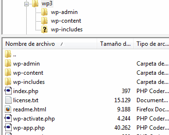 archivos wordpress 3