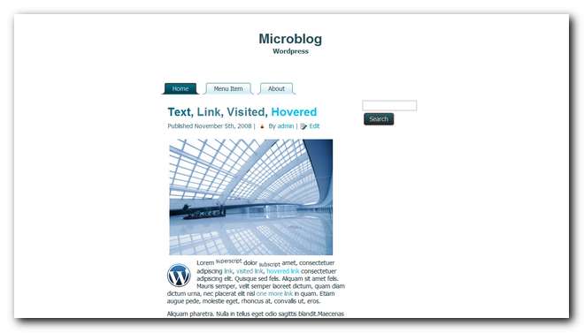 Plantilla wordpress microblog 2.0