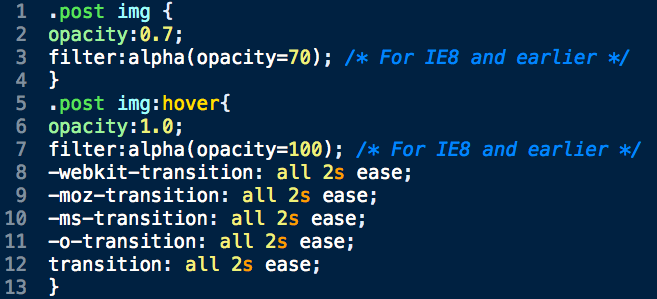 Css fade opacidad