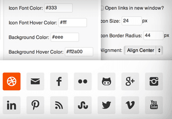 Simple Social icon administrador
