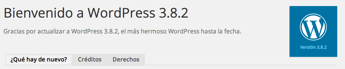 WordPress 3.8.2