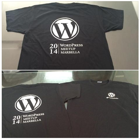Camisetas WordPress Meetup Marbella