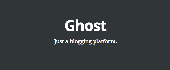 Ghost la alternativa a WordPress