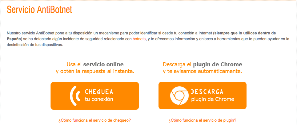 Servicio anti botnet