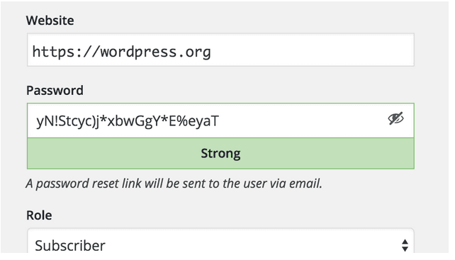 Gestión contraseñas WordPress 4.3