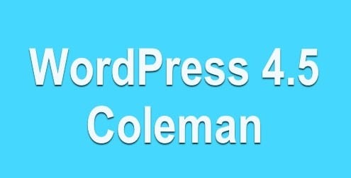 Nuevo WordPress 4.5