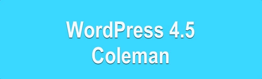 Nuevo WordPress 4.5
