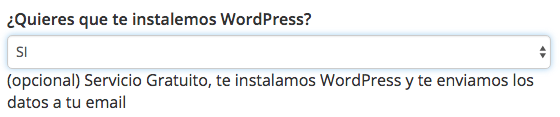 ¿Quieres que te instalemos WordPress?
