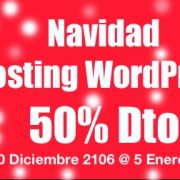 Navidad 2017 Hosting WordPress 50% Descuento