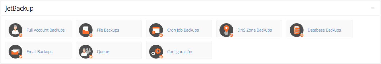 2 copias de seguridad diarias con Jetbackup