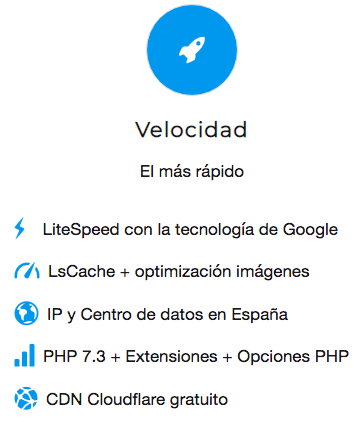 El hosting más rápido de España