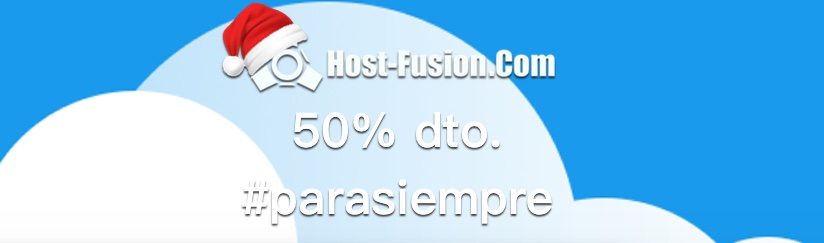 Feliz Navidad y 50% de descuento en Host-Fusion.com