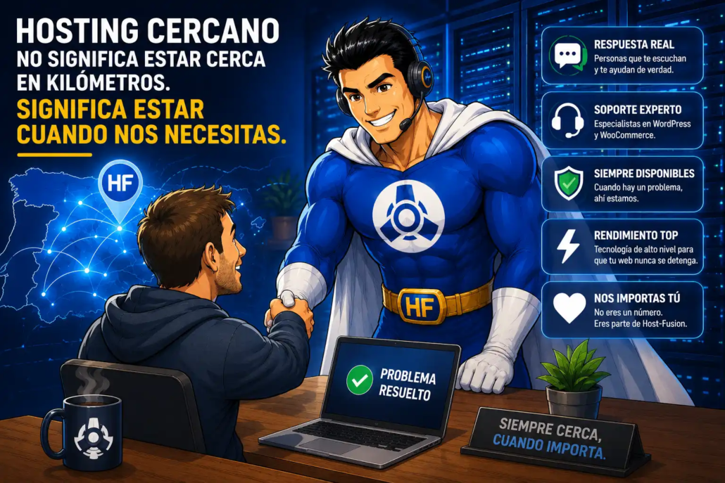 Hosting cercano no significa estar cerca en kilómetros.