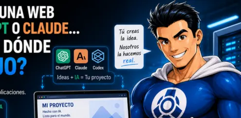 He creado una web con ChatGPT o Claude… ¿y ahora dónde la alojo?