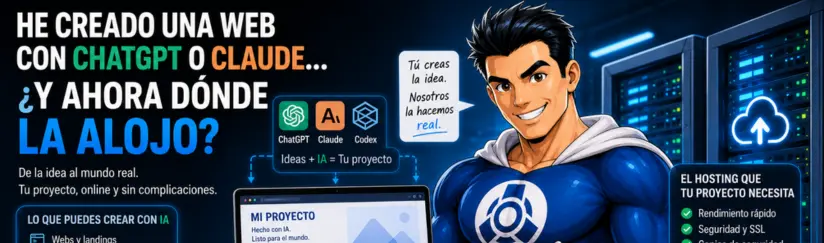 He creado una web con ChatGPT o Claude… ¿y ahora dónde la alojo?